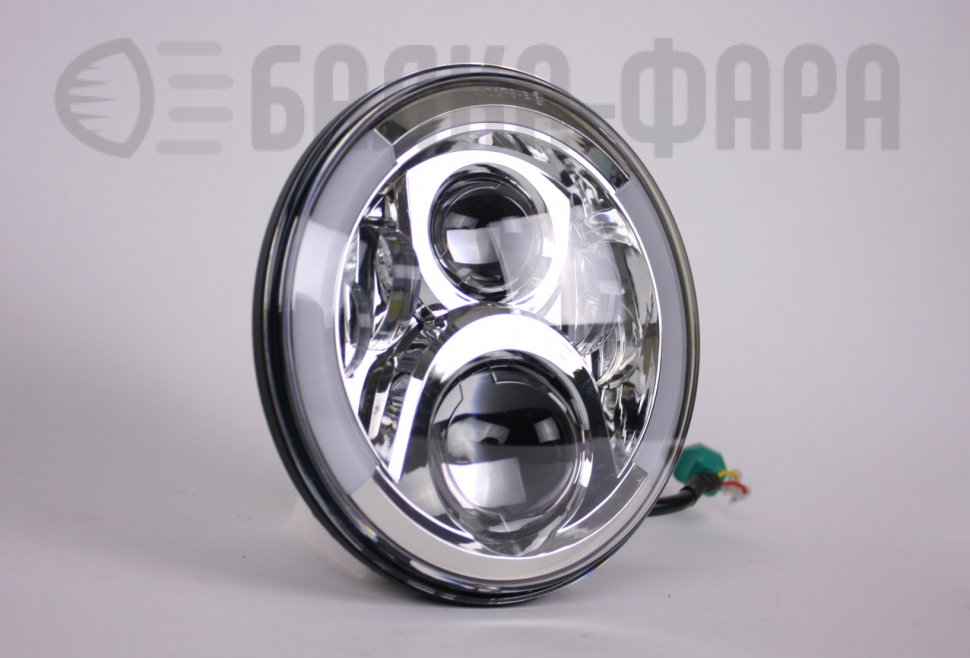Светодиодная фара 7 дюймов хром, 1 штука в комплекте