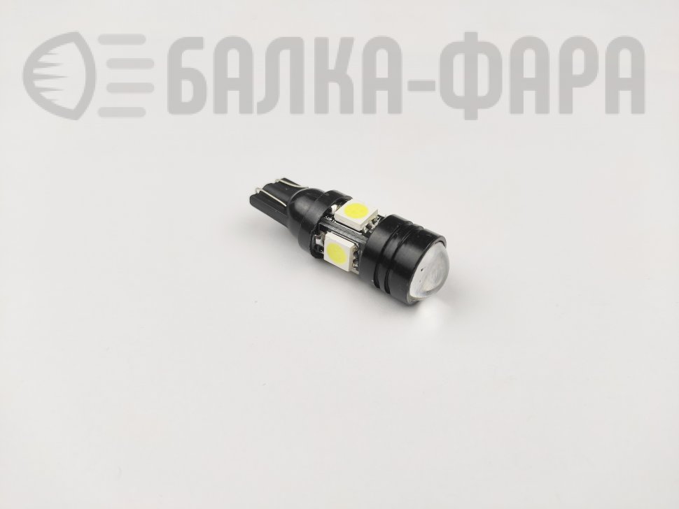 С/д t10 4smd 5050+линза