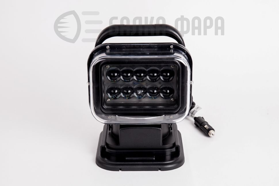 Фара-искатель 12-24V 50W LED с ПДУ черный 