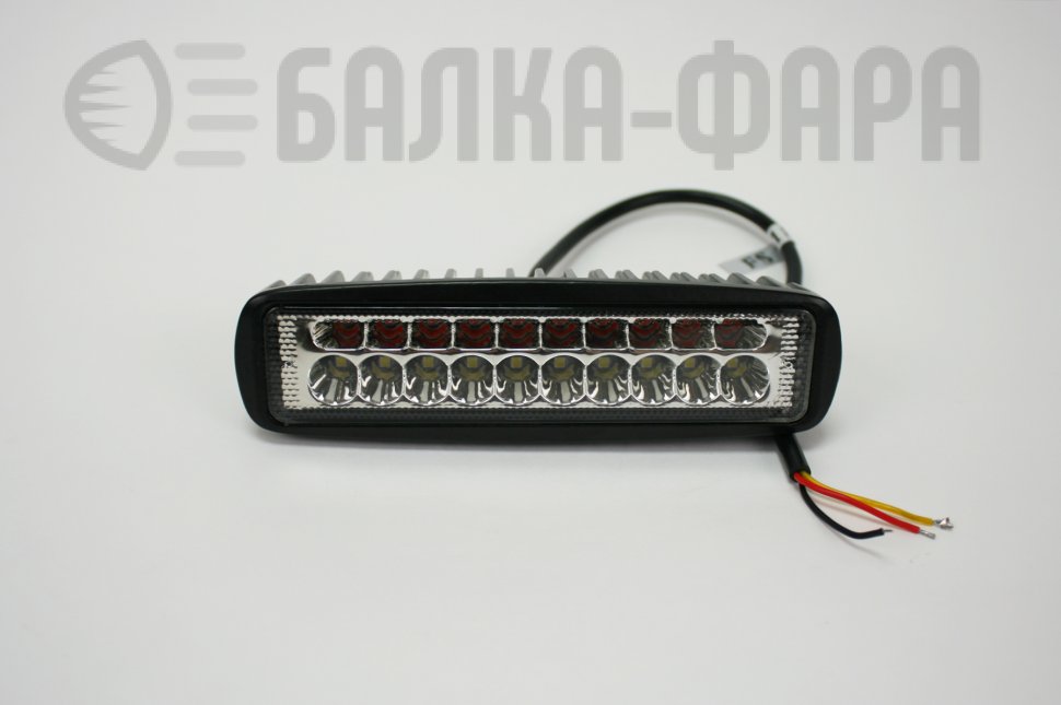 LED-фара на 30 Ватт, красного и белого свечения, серия 1930